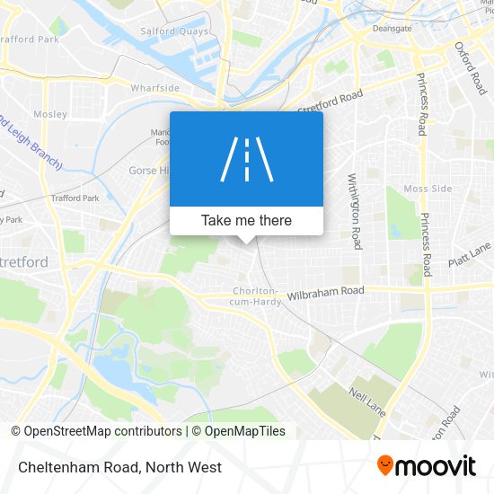 Cheltenham Road map