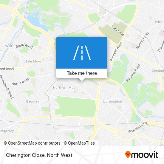 Cherington Close map