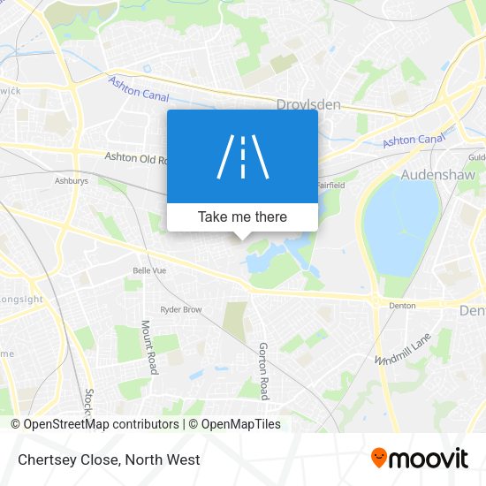 Chertsey Close map