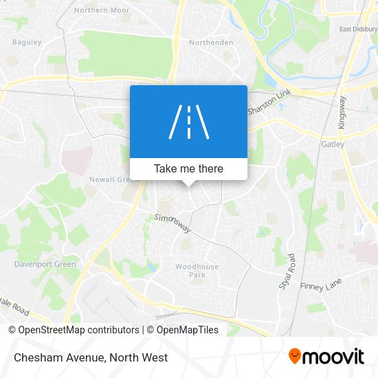 Chesham Avenue map
