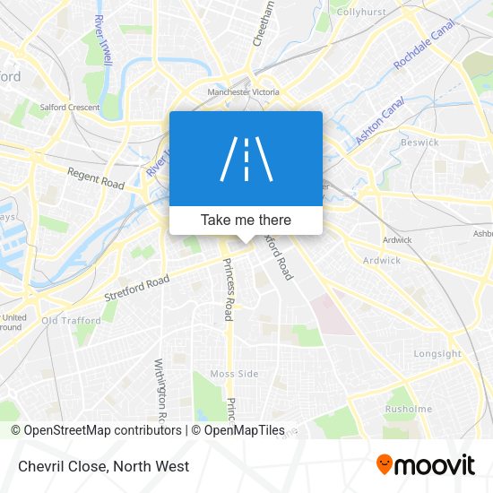 Chevril Close map