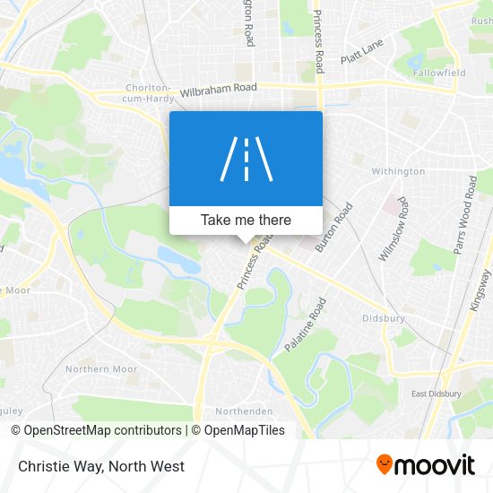 Christie Way map