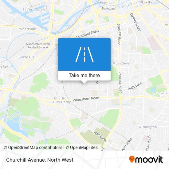 Churchill Avenue map