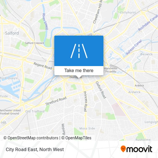 City Road East map
