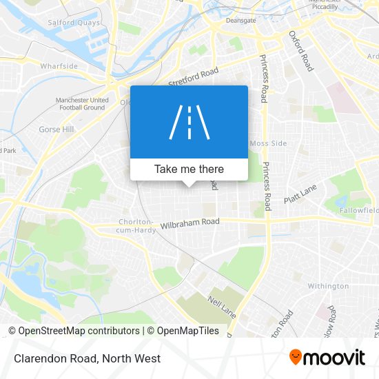 Clarendon Road map