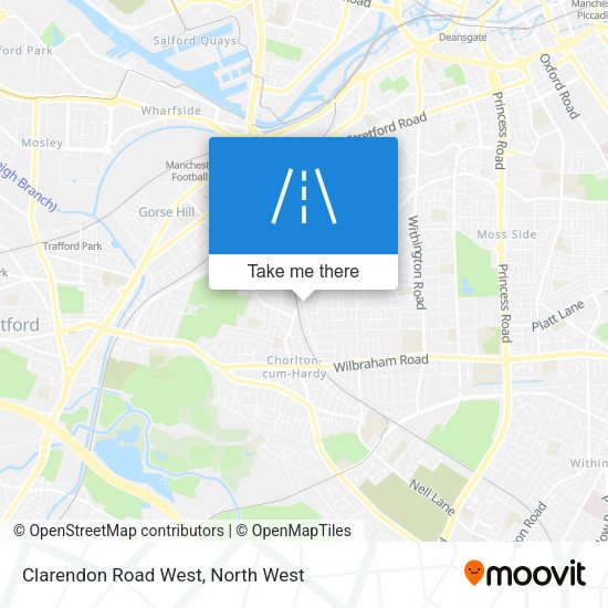 Clarendon Road West map
