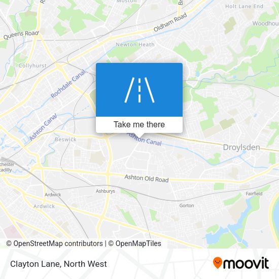 Clayton Lane map