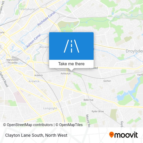 Clayton Lane South map