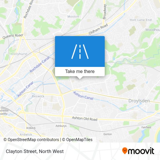 Clayton Street map