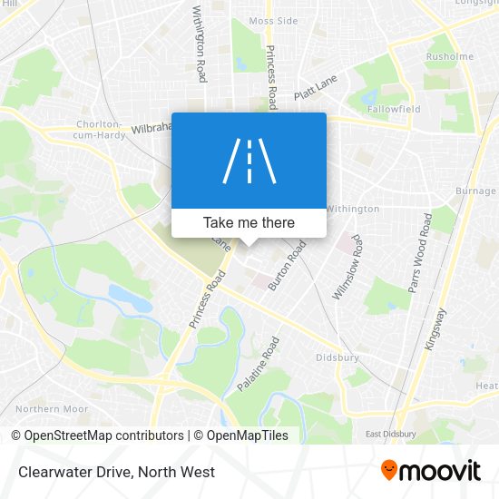 Clearwater Drive map