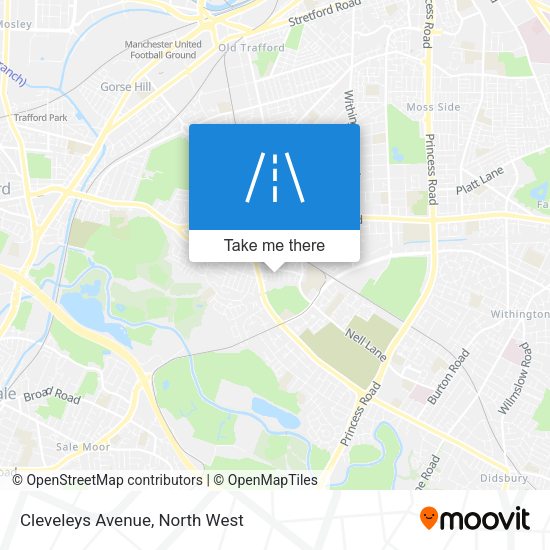 Cleveleys Avenue map