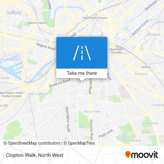Clopton Walk map