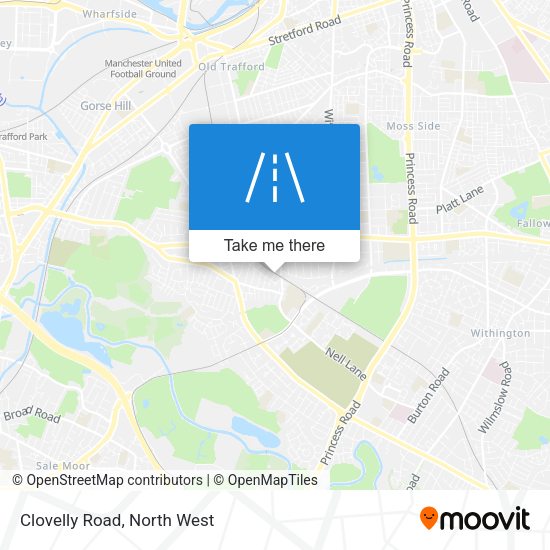 Clovelly Road map