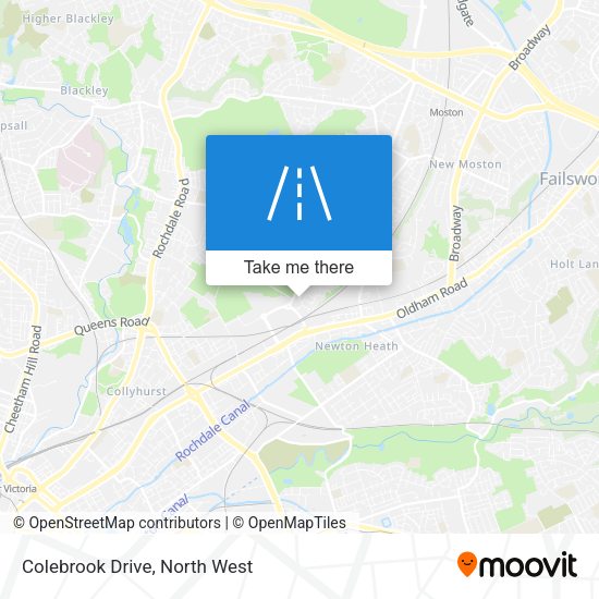 Colebrook Drive map