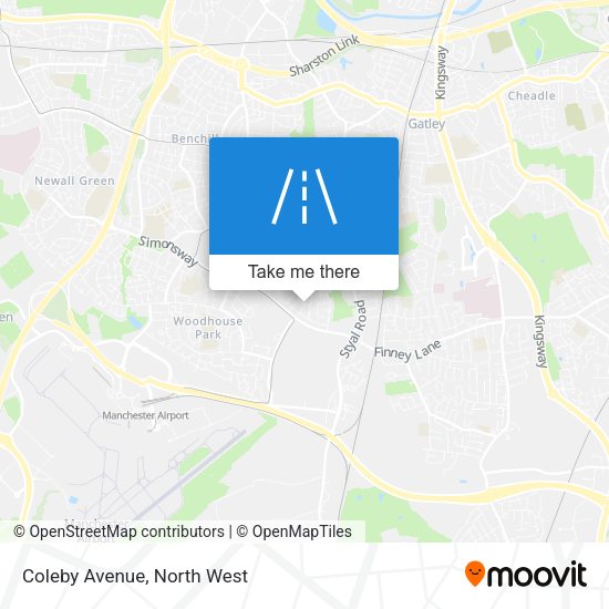 Coleby Avenue map
