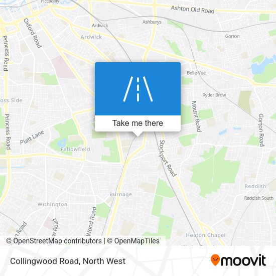 Collingwood Road map