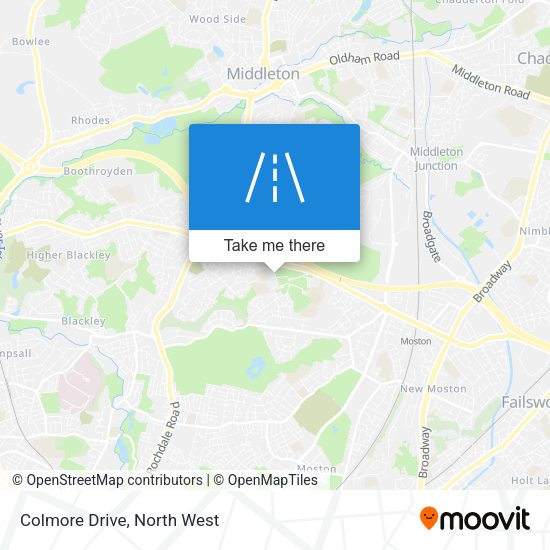 Colmore Drive map