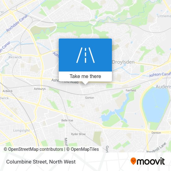 Columbine Street map