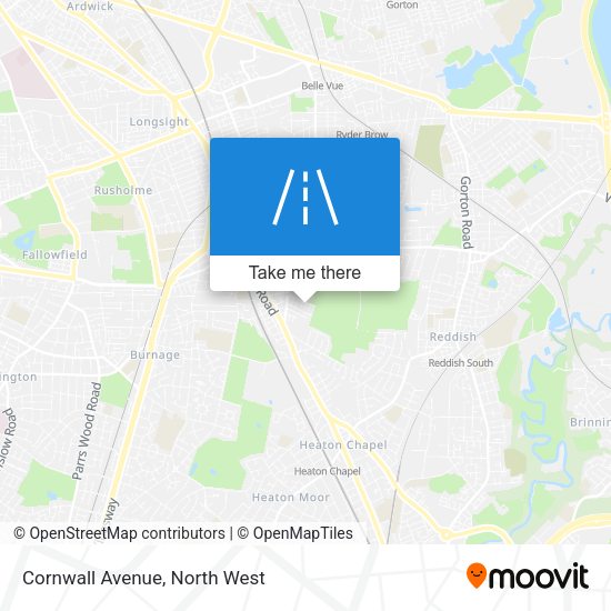 Cornwall Avenue map