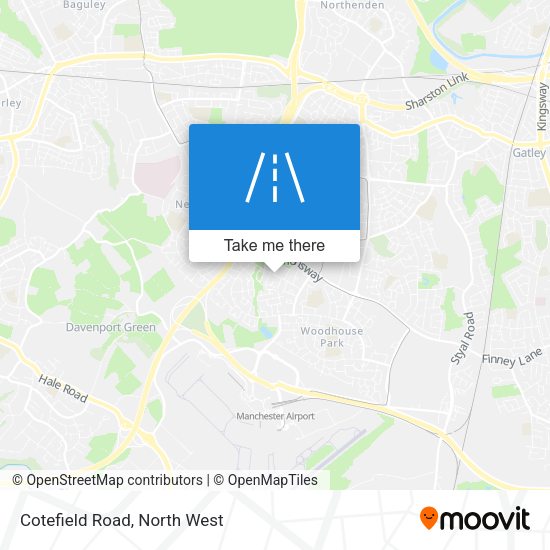 Cotefield Road map