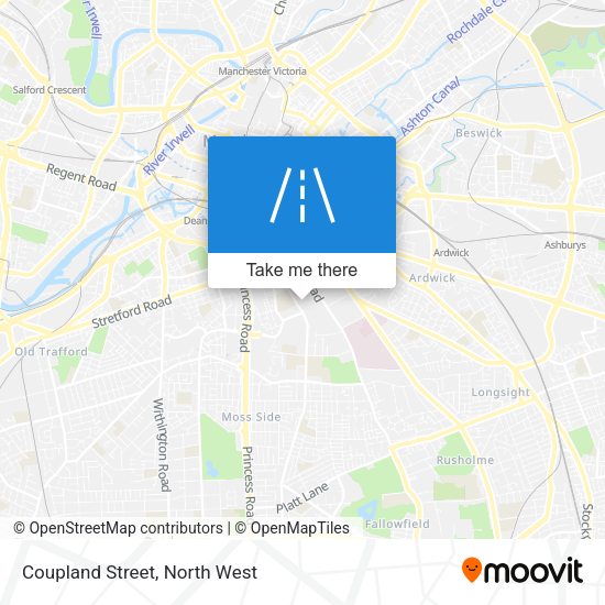 Coupland Street map