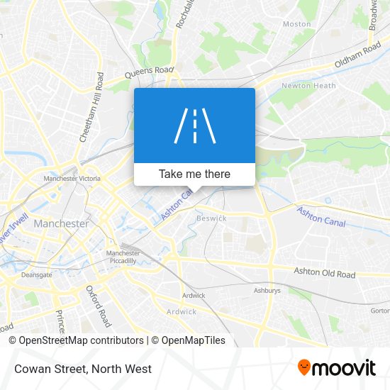 Cowan Street map