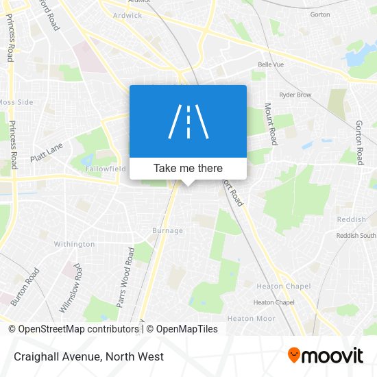 Craighall Avenue map