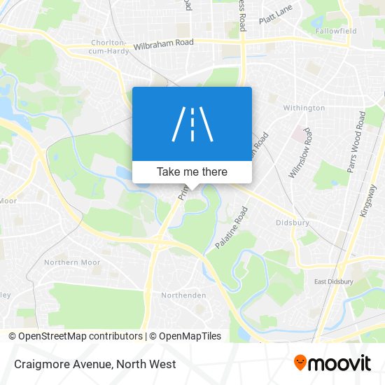 Craigmore Avenue map