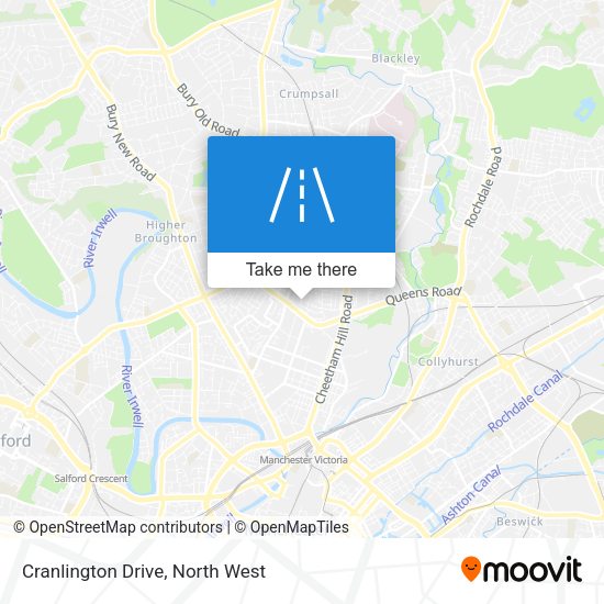 Cranlington Drive map