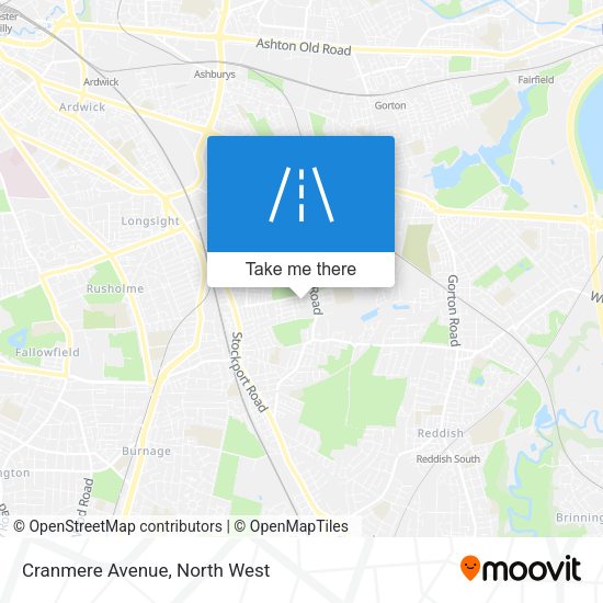 Cranmere Avenue map