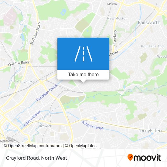 Crayford Road map