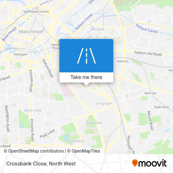 Crossbank Close map