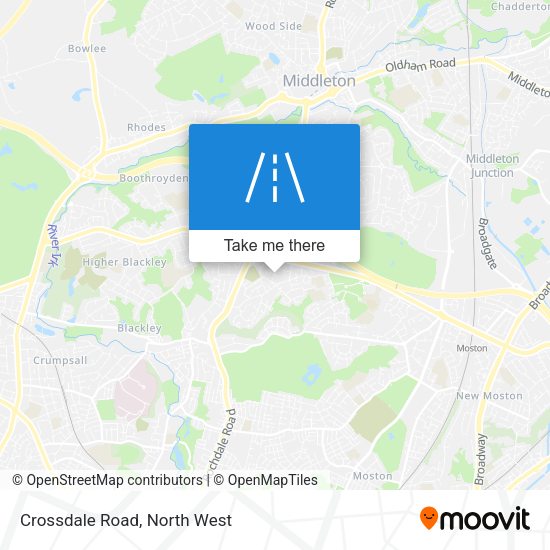 Crossdale Road map