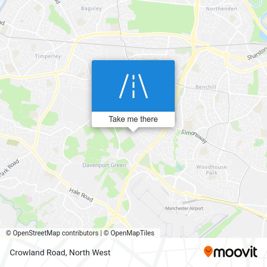 Crowland Road map