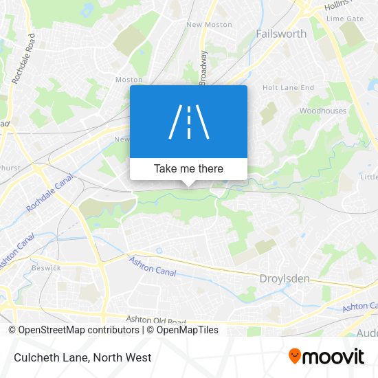 Culcheth Lane map