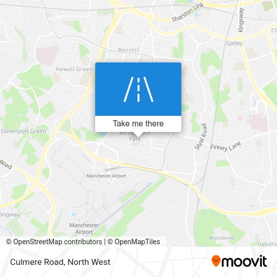 Culmere Road map