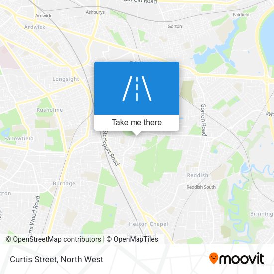 Curtis Street map