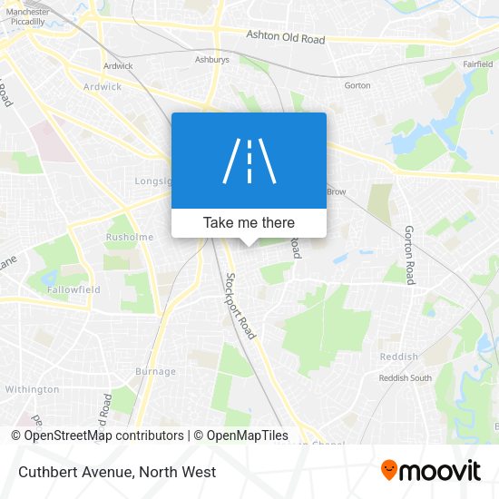 Cuthbert Avenue map