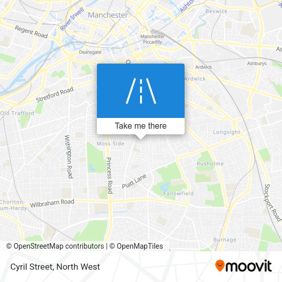 Cyril Street map