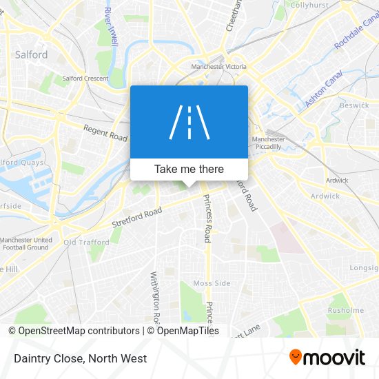 Daintry Close map