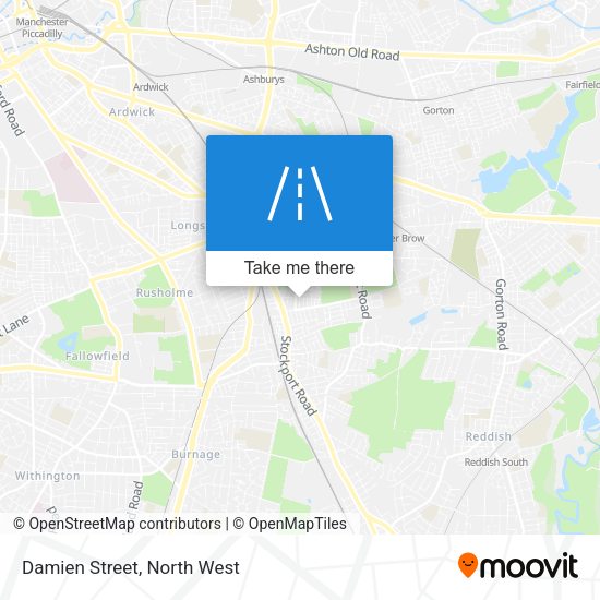 Damien Street map