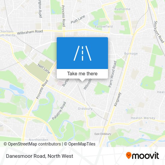 Danesmoor Road map
