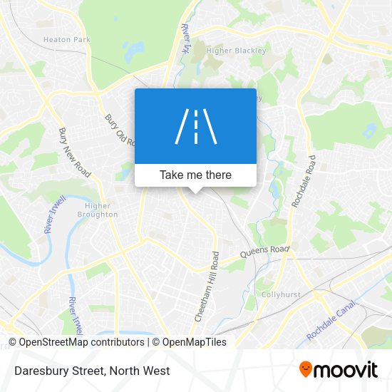 Daresbury Street map
