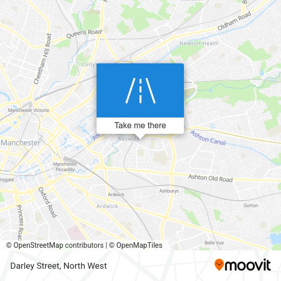 Darley Street map