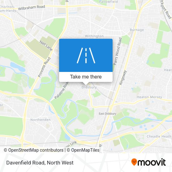 Davenfield Road map