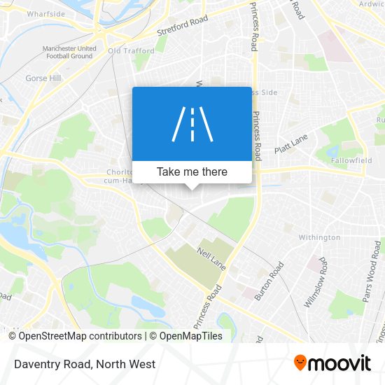 Daventry Road map