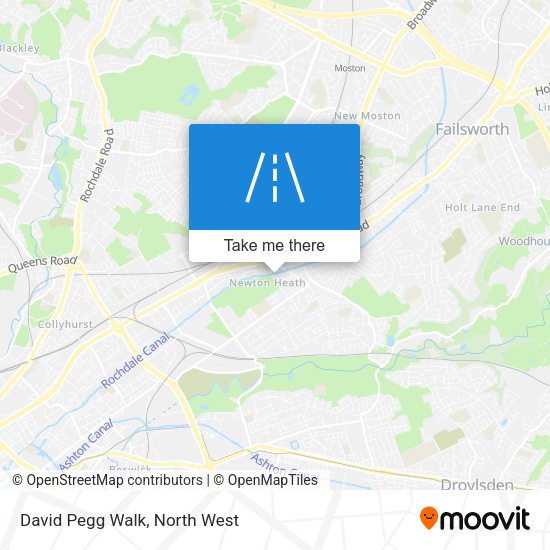 David Pegg Walk map