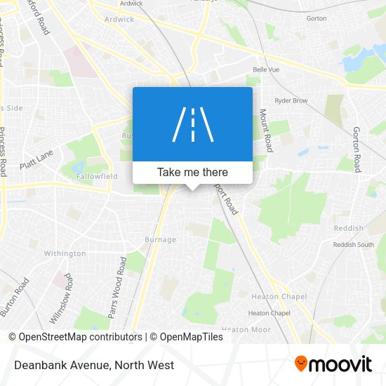 Deanbank Avenue map