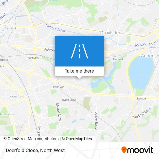Deerfold Close map