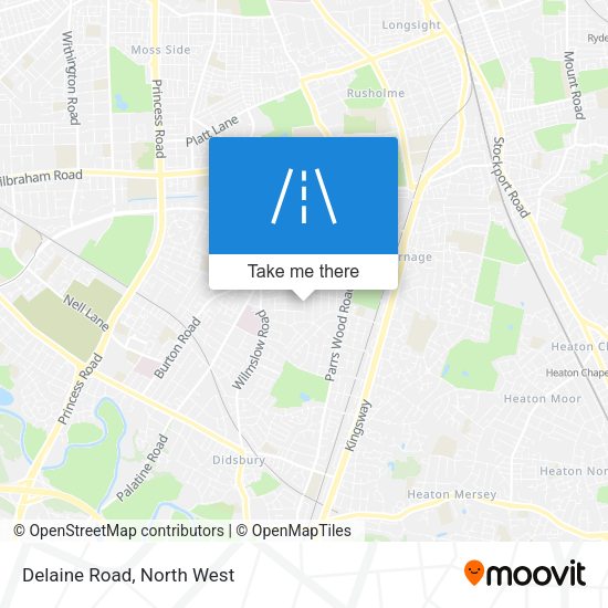 Delaine Road map